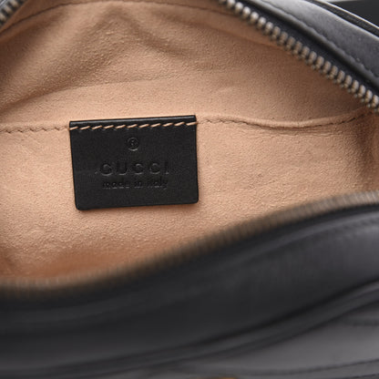 Gucci Calfskin Matelasse GG Marmont Belt Bag 75 30 Black 6 of 10