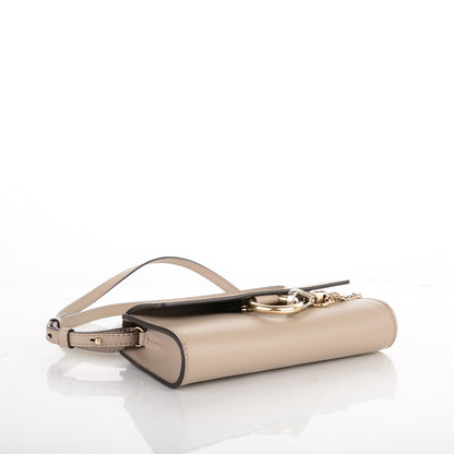Chloe Suede Calfskin Mini Faye Shoulder Bag Motty Grey 4 of 7
