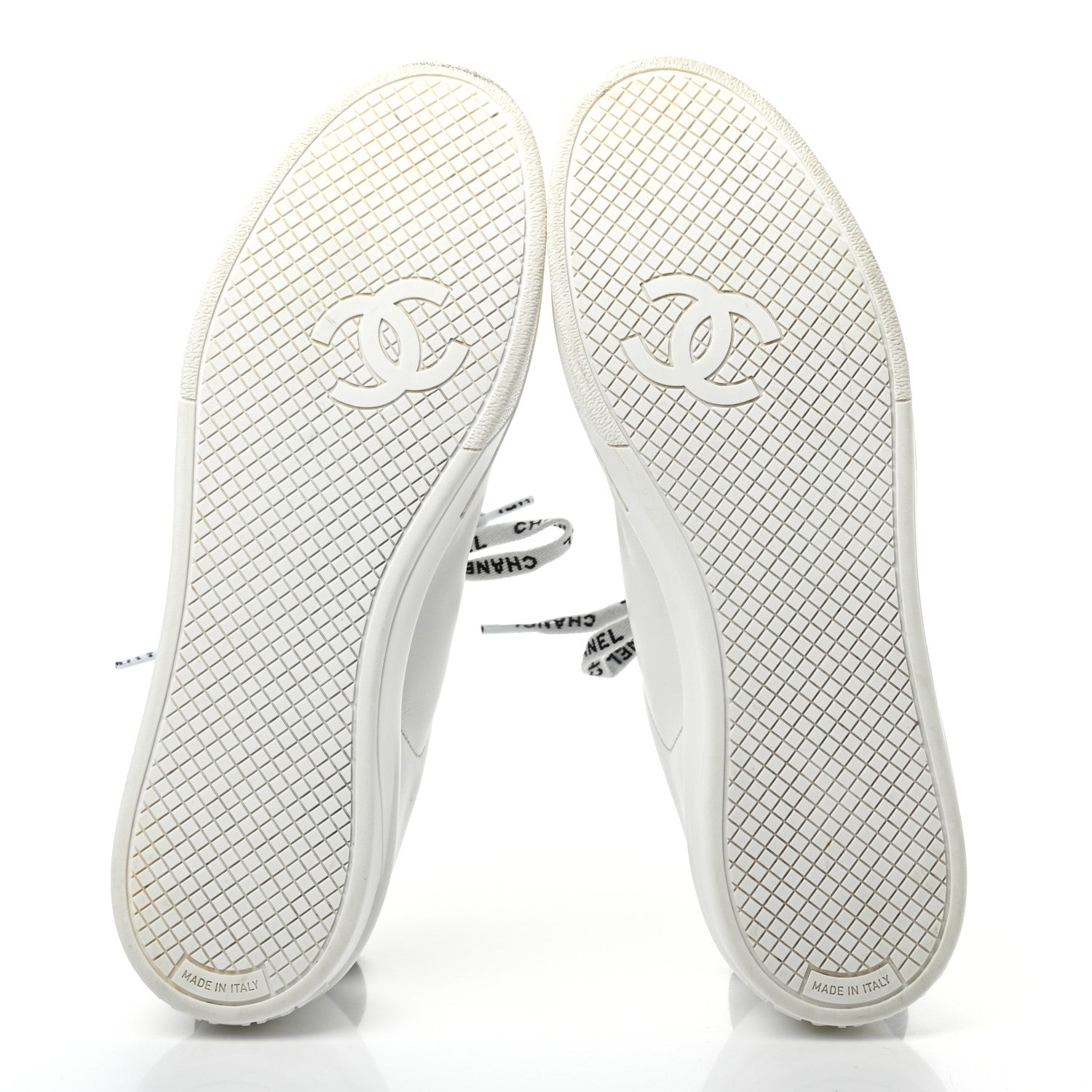 Chanel Calfskin CC Womens Sneakers 40 White 5 of 7
