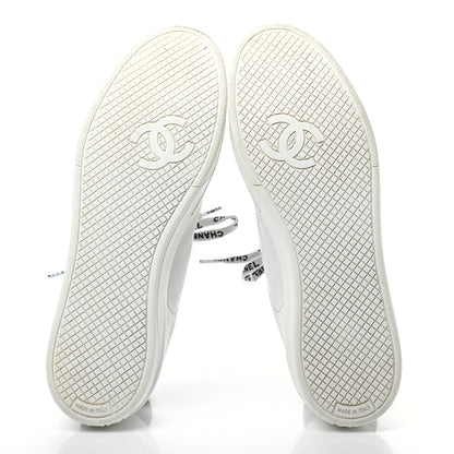Chanel Calfskin CC Womens Sneakers 40 White 5 of 7