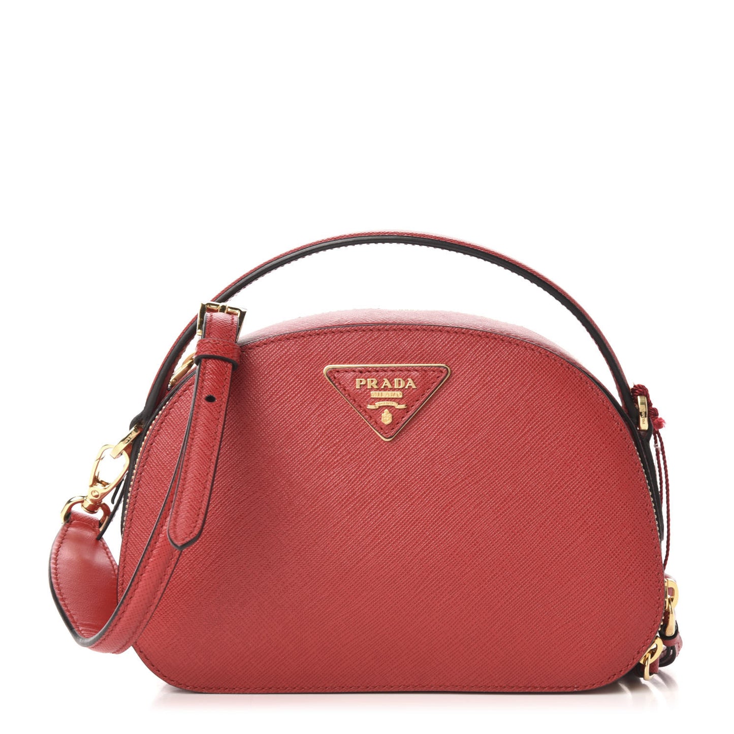 Saffiano Lux Odette Crossbody Fuoco