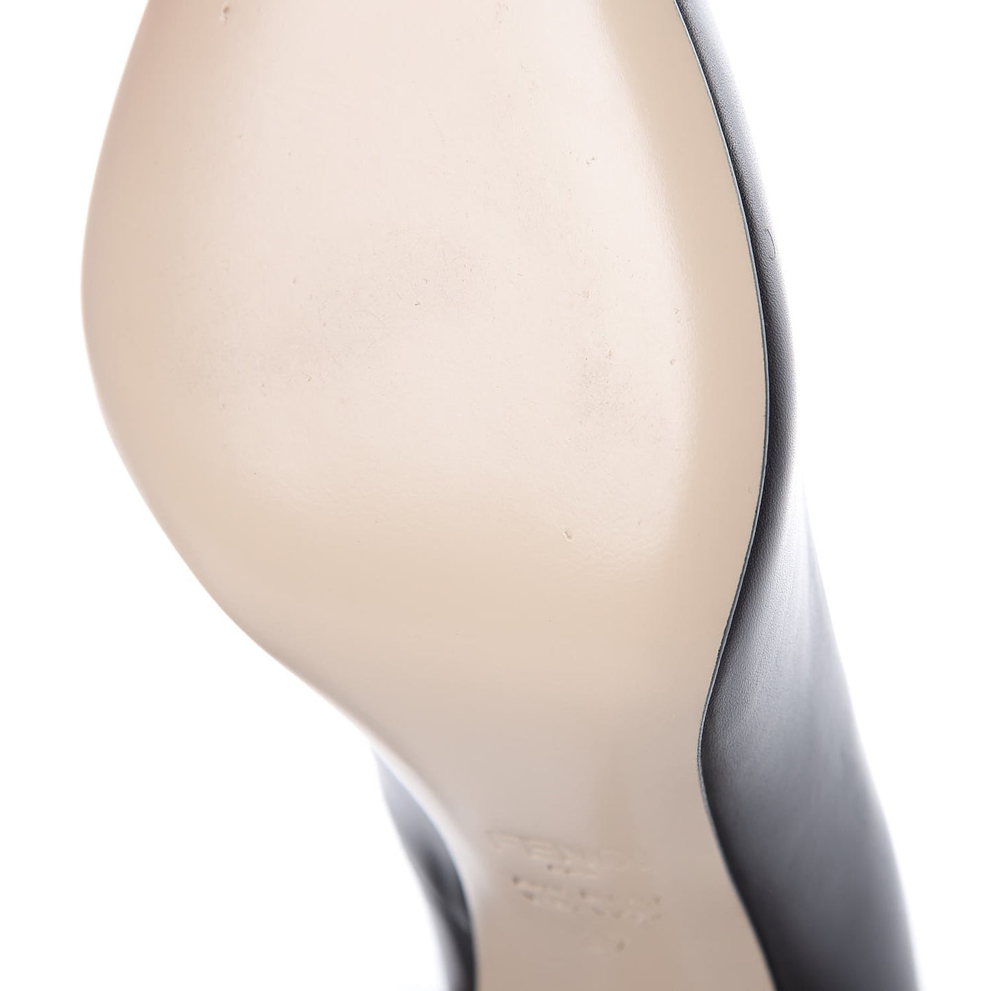 Calfskin Mink Fur Decollete Pumps 37 Ebano