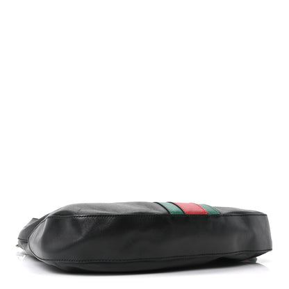 Gucci Calfskin Web Stripe Medium Dionysus Hobo Black 4 of 10