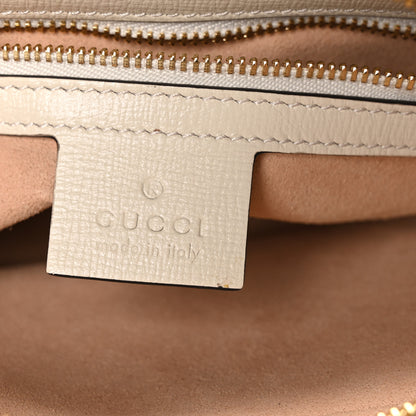 Gucci Azalea Calfskin Small Horsebit 1955 Shoulder Bag Mystic White 6 of 11