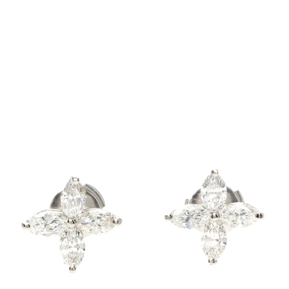 Tiffany Platinum Diamond Large Victoria Earrings 1 of 5
