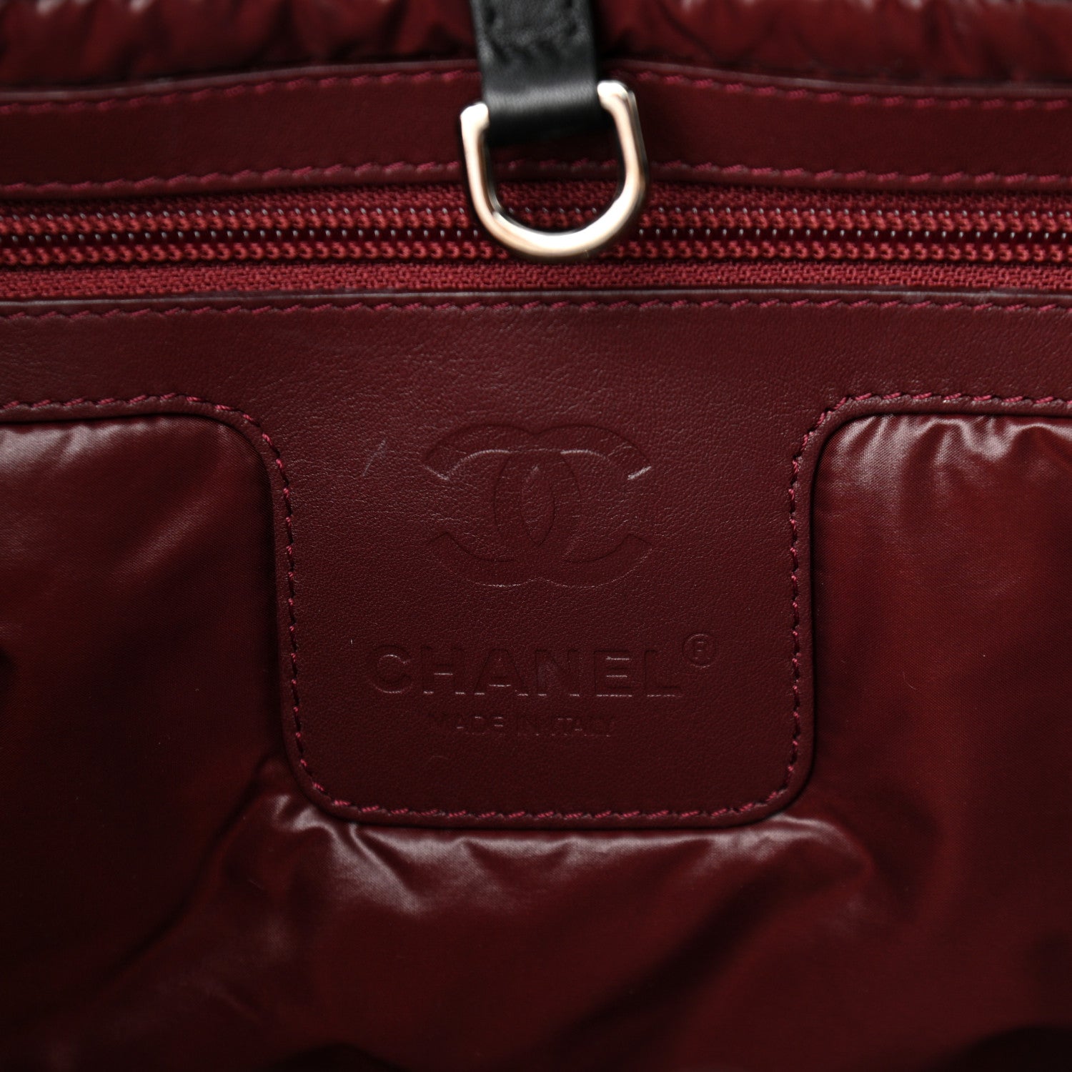 Chanel Nylon Quilted Small Coco Cocoon Tote Black 6 of 10