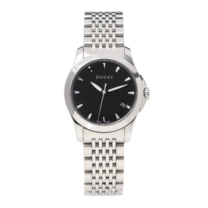 Gucci Stainless Steel 27mm G-Timeless Quartz Watch Black 1 of 6