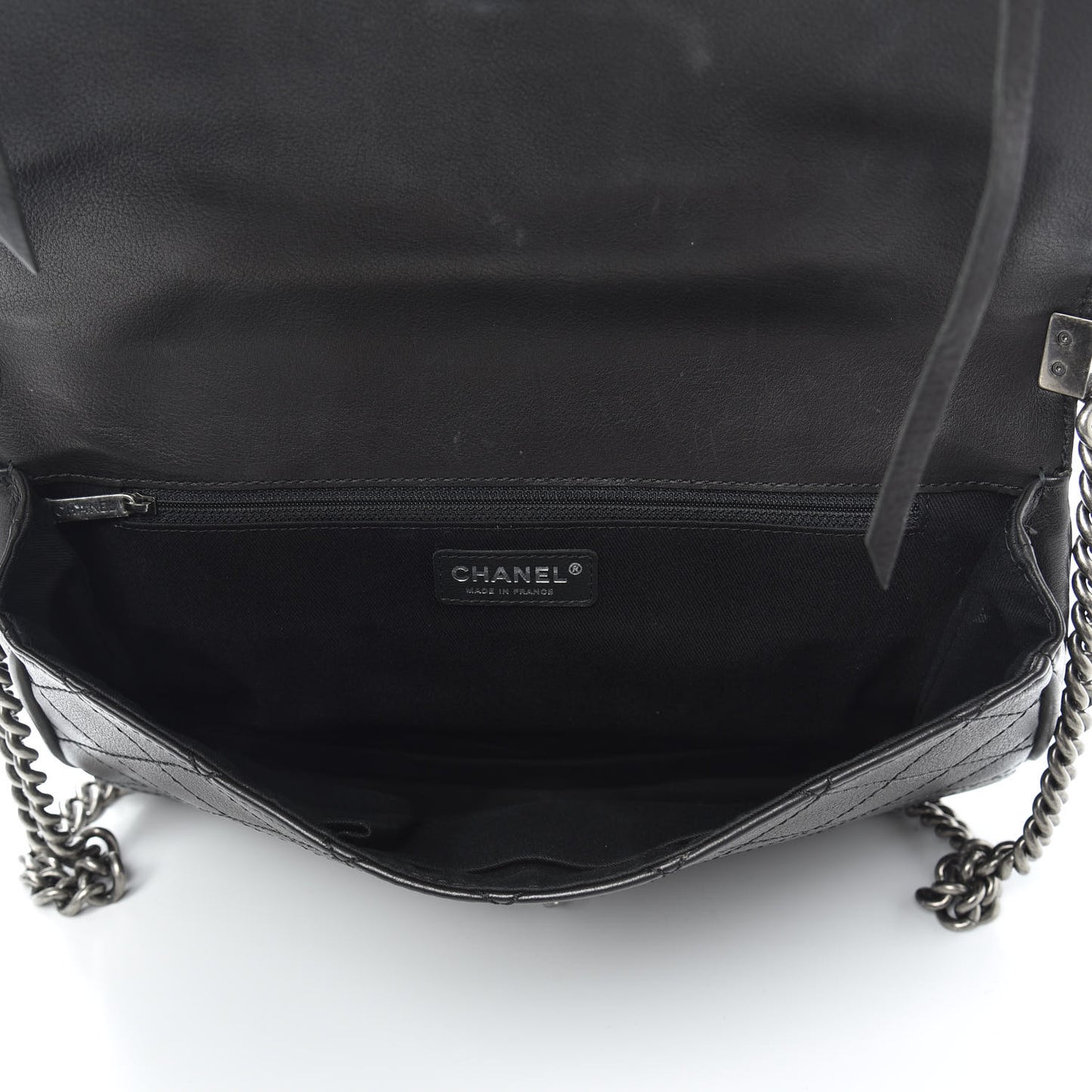 Calfskin Quilted Dallas Saddle Bag Black