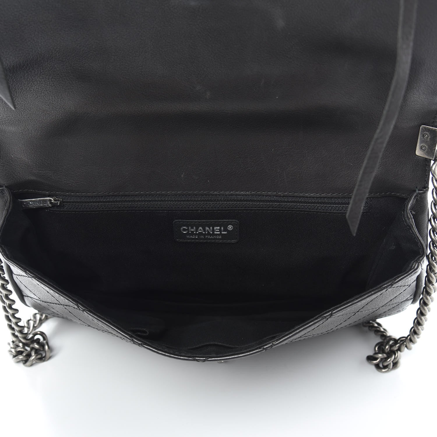 Chanel Calfskin Quilted Dallas Saddle Bag Black 5 of 10