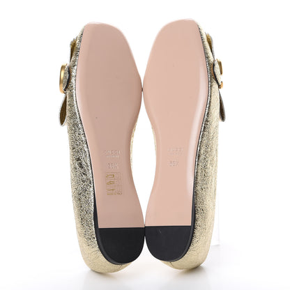 Gucci Galassia GG Marmont Fringe Flats 36.5 Platino 5 of 8