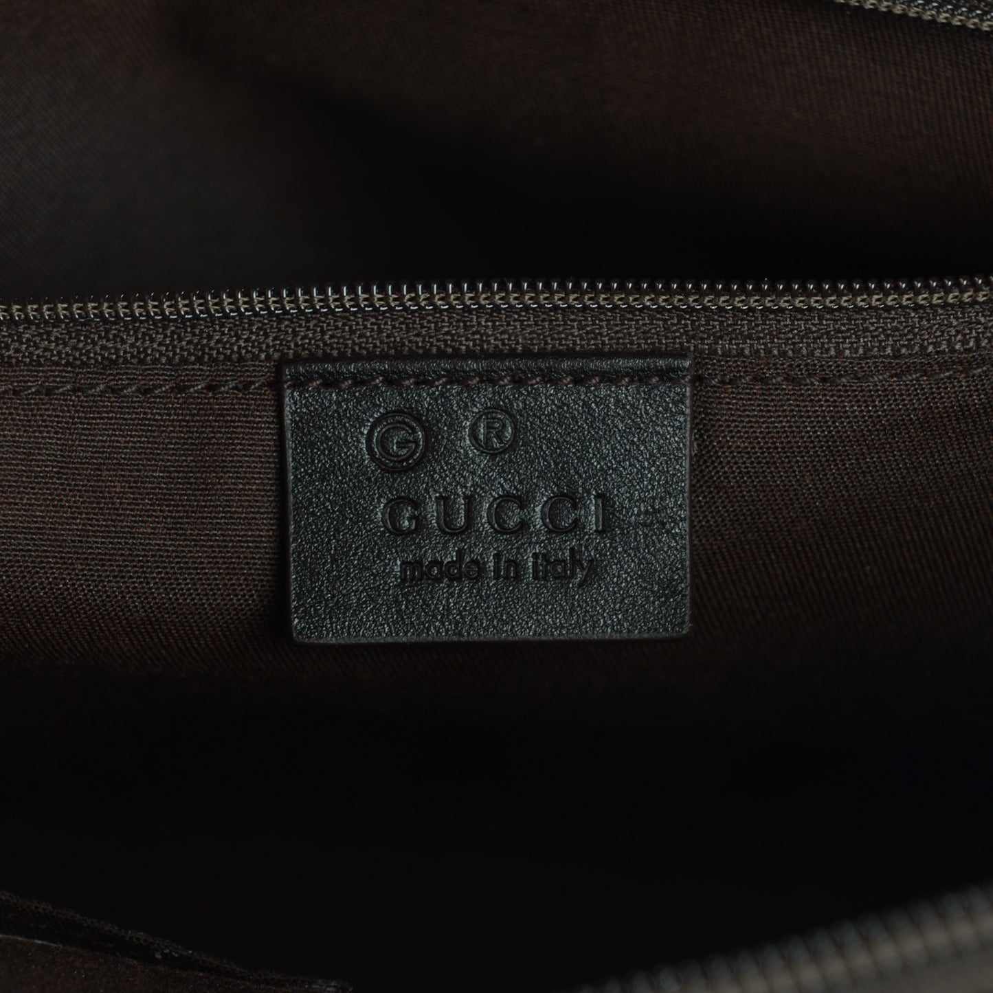 Monogram Trim Canvas Large Bowler Dark Brown