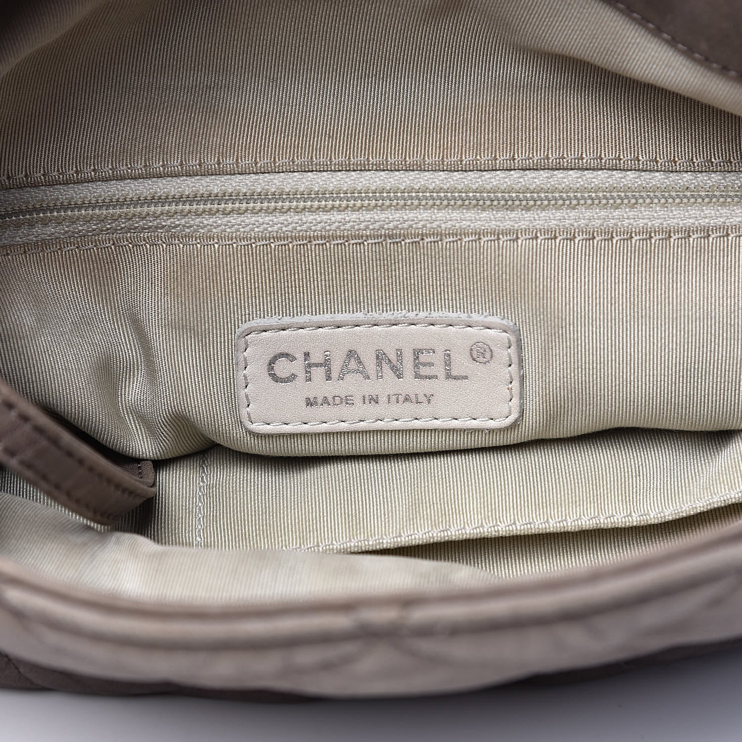 Chanel Washed Lambskin Chain Around Hobo Grey 6 of 16