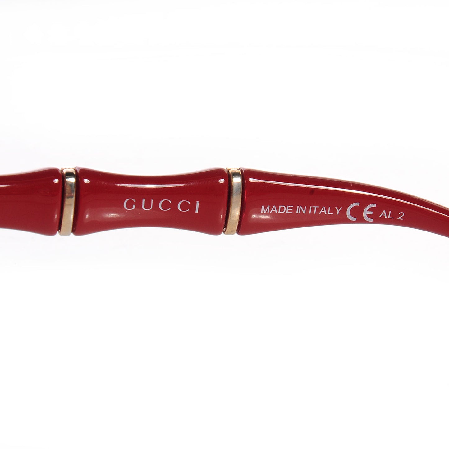 Gradient Bamboo Sunglasses GG 3508/S Red