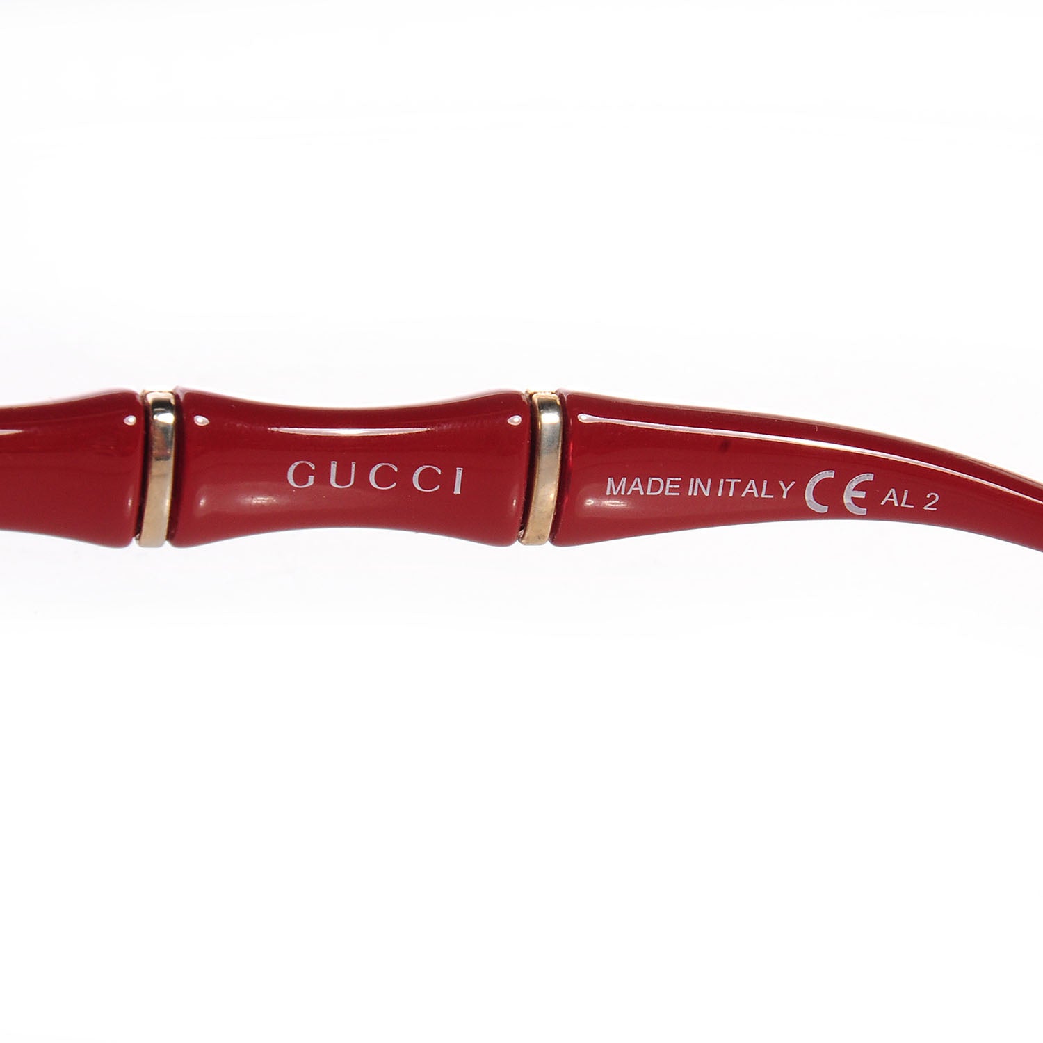 Gucci Gradient Bamboo Sunglasses GG 3508/S Red 5 of 5
