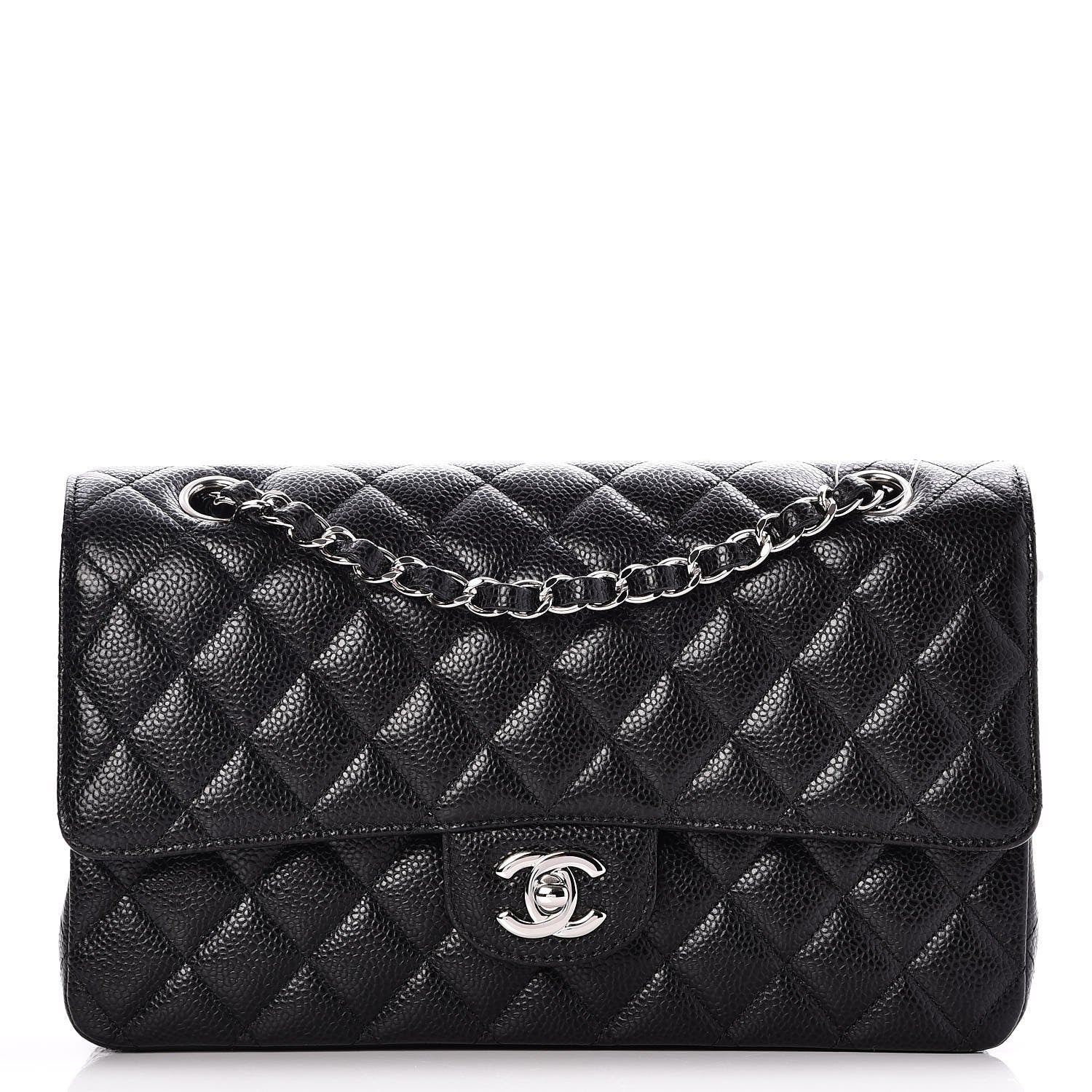 Chanel Caviar Quilted Medium Double Flap Black 1 of 7