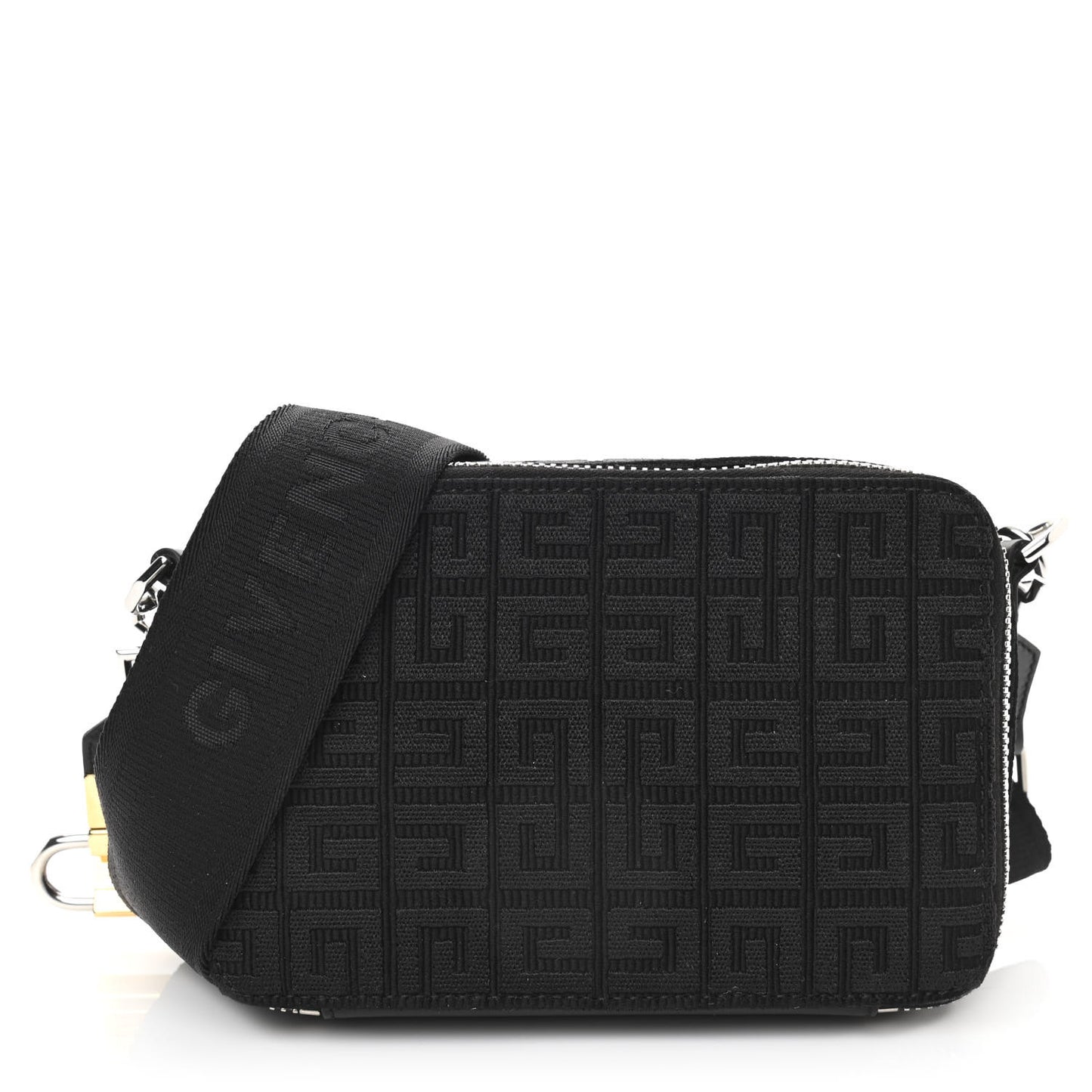 Canvas Embroidered Antigona U 4G Camera Bag Black