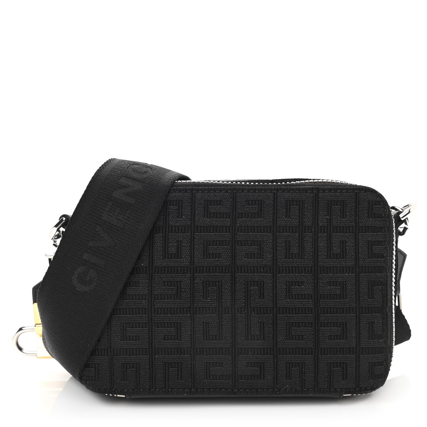 Givenchy Canvas Embroidered Antigona U 4G Camera Bag Black 1 of 10