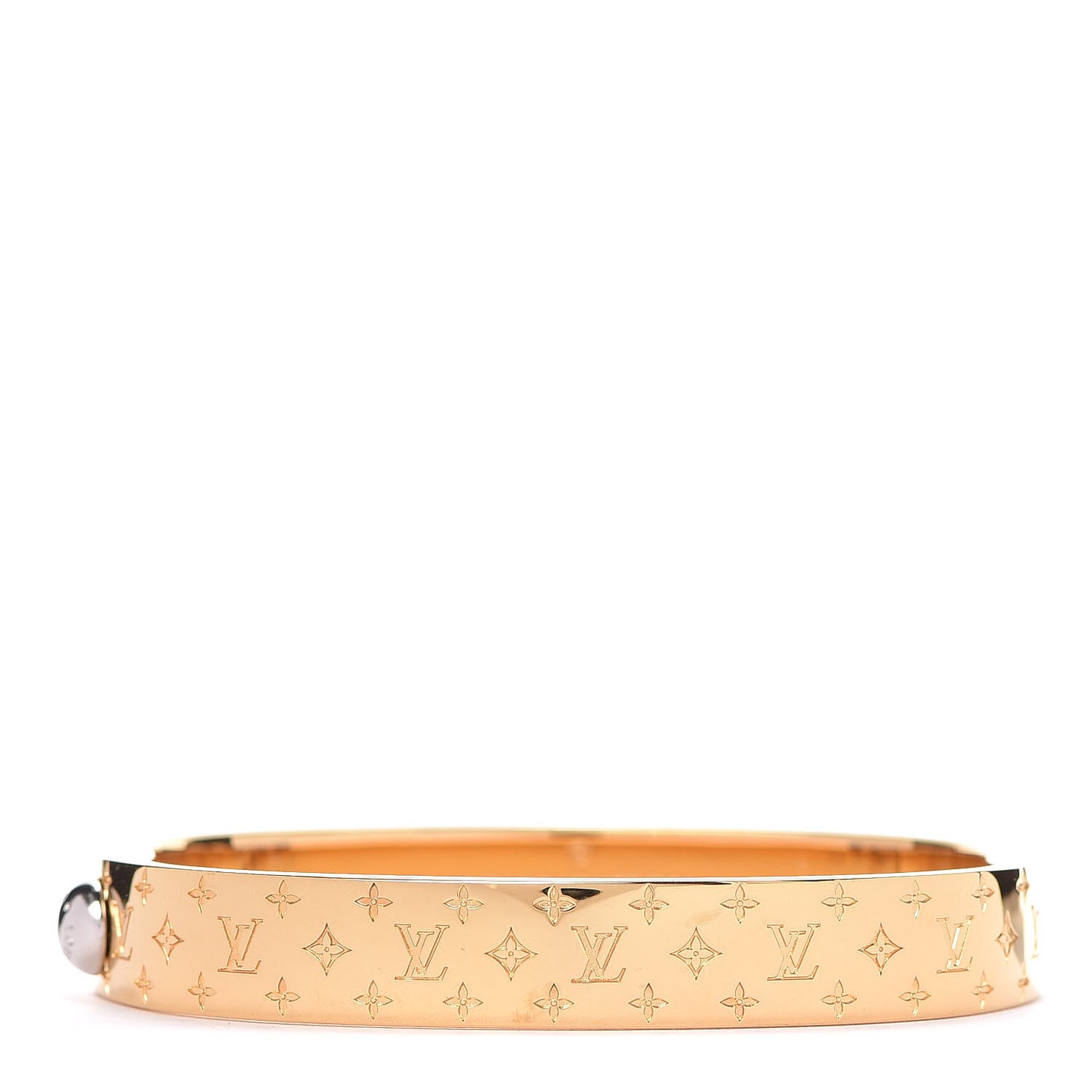 Brass Monogram Nanogram Cuff S Gold