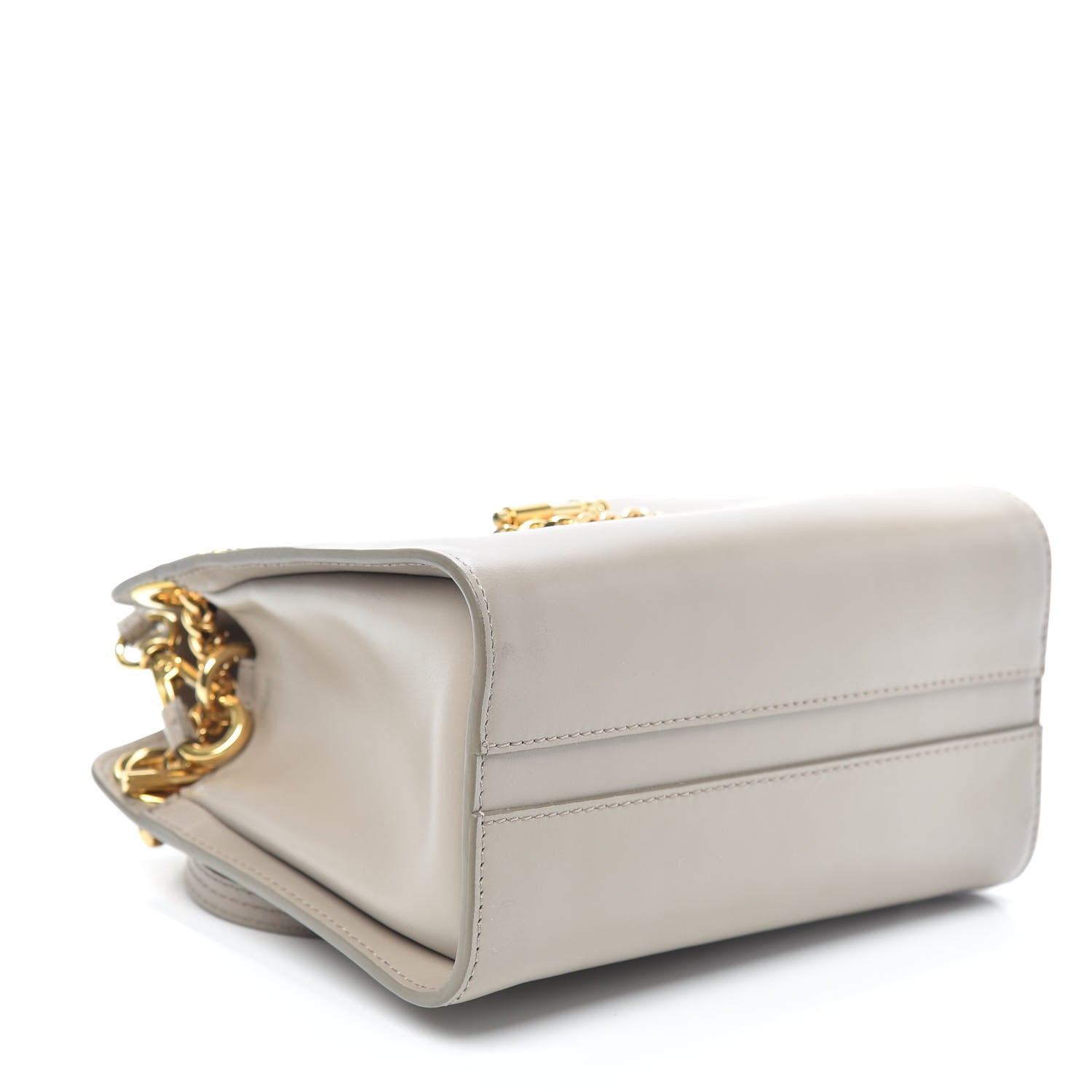 Chloe Shiny Calfskin Mini Annie Shoulder Bag Motty Grey 4 of 9