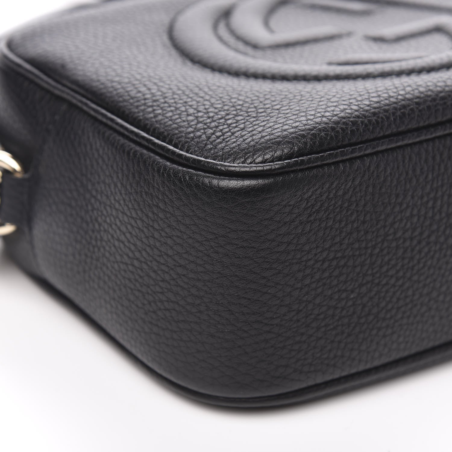 Gucci Pebbled Calfskin Small Soho Disco Bag Black 9 of 10