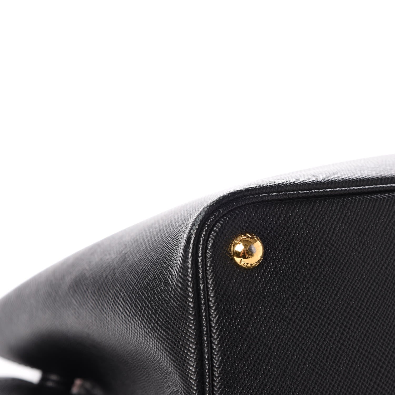 Prada Saffiano Cuir Large Double Bag Black Mughetto 9 of 12