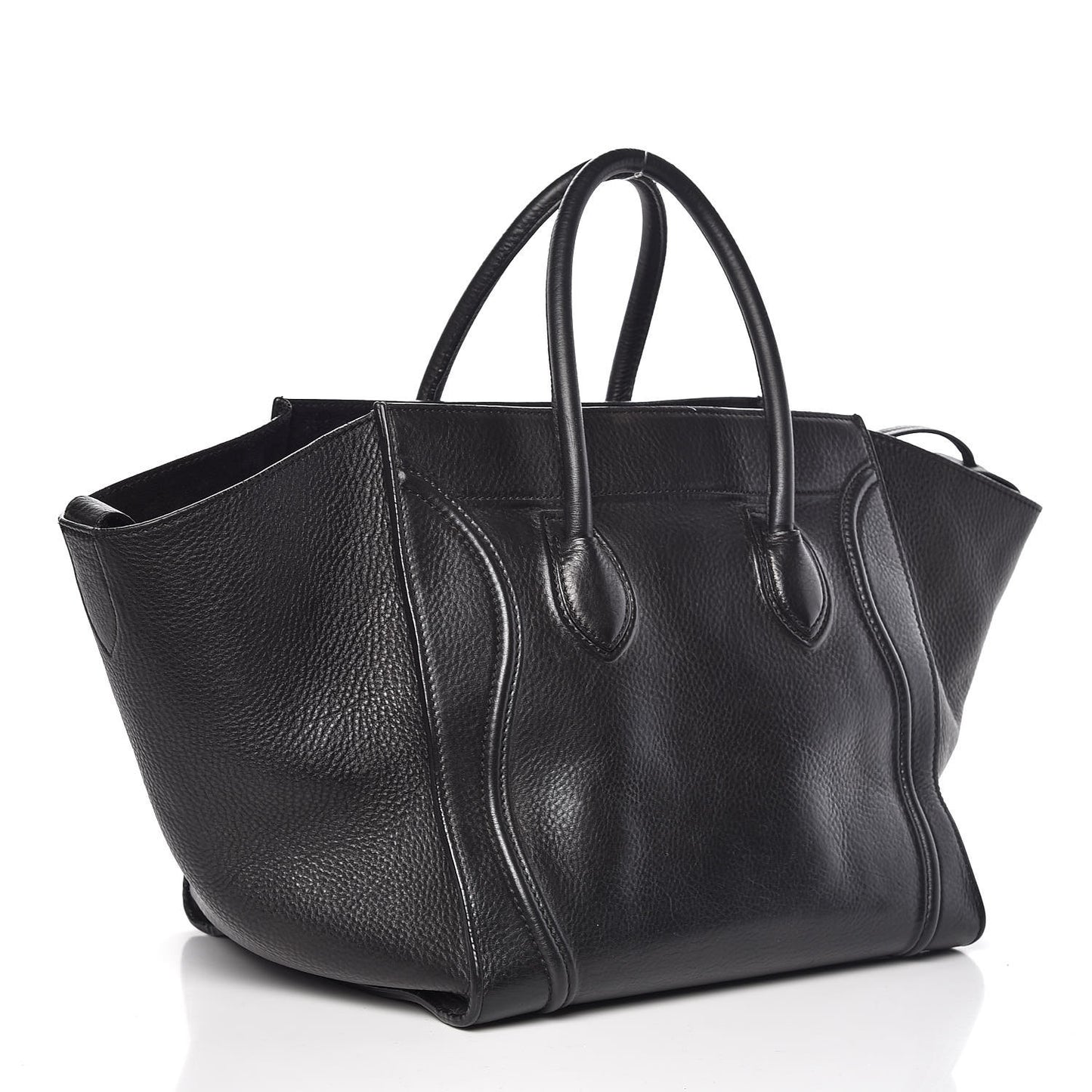 Supple Calfskin Medium Phantom Luggage Black