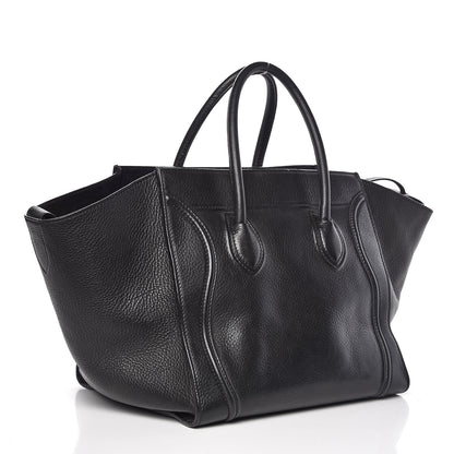 Celine Supple Calfskin Medium Phantom Luggage Black 3 of 8