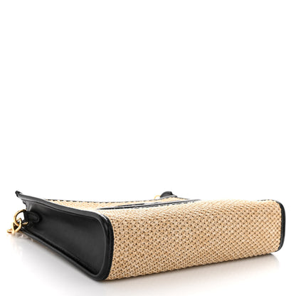 Louis Vuitton Raffia Calfskin Monogram Giant Pouch 4 of 9