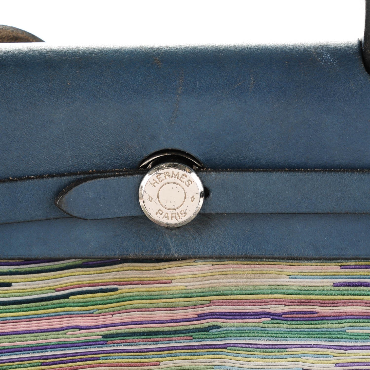 Hermes Barenia Vibrato Herbag 30 PM Indigo 8 of 10
