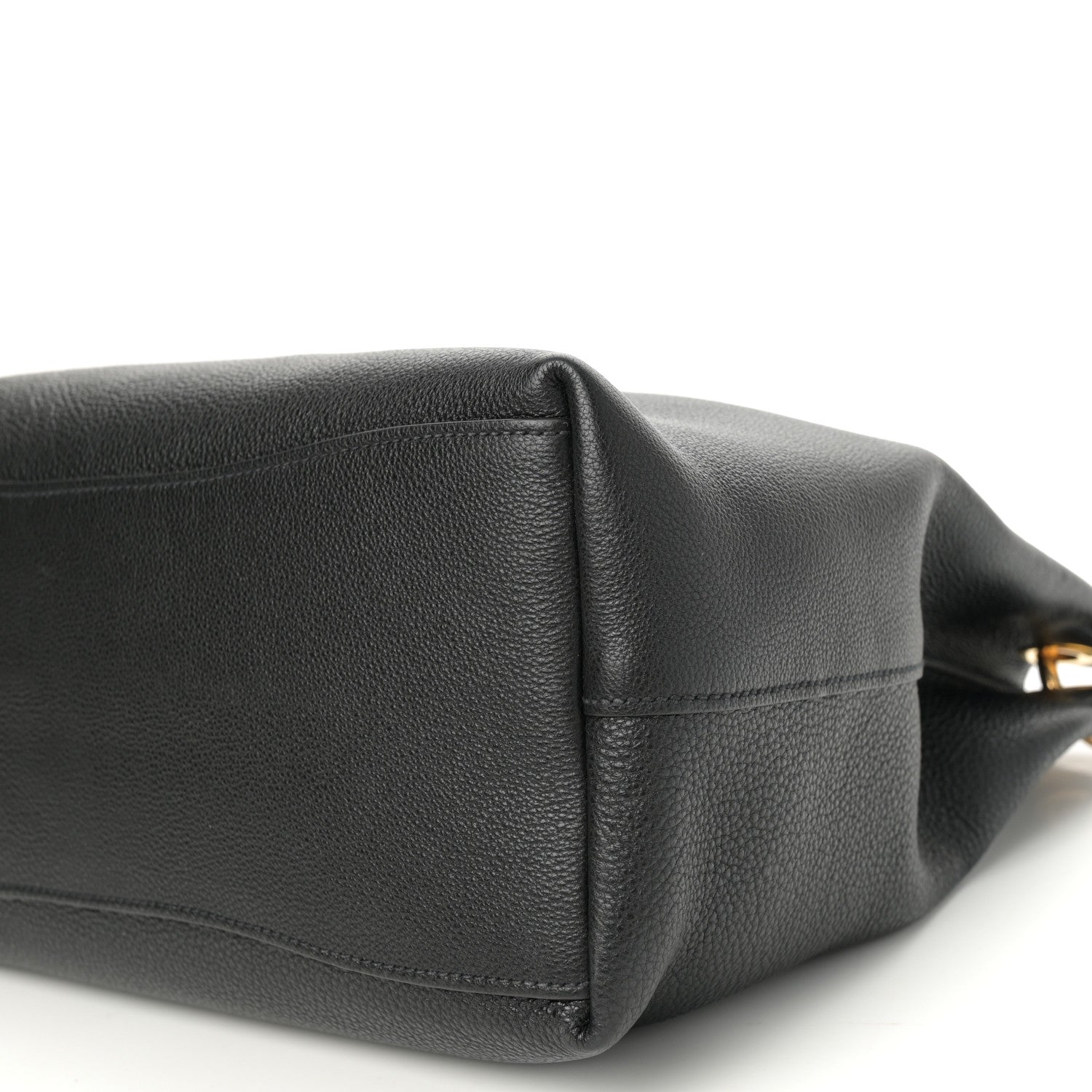 Prada Vitello Phenix Embossed Logo Hobo Black 10 of 10