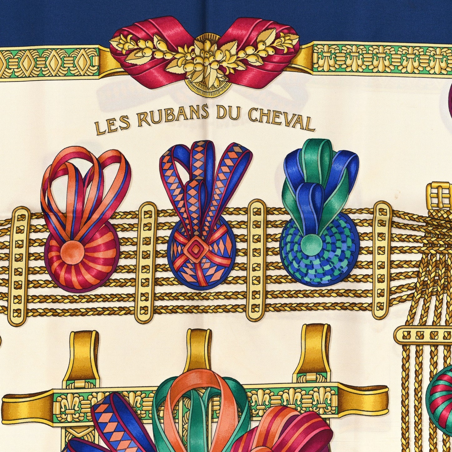 Silk Les Rubans Du Cheval Scarf 90