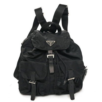 Prada Nylon Vela Medium Backpack Black 1 of 9