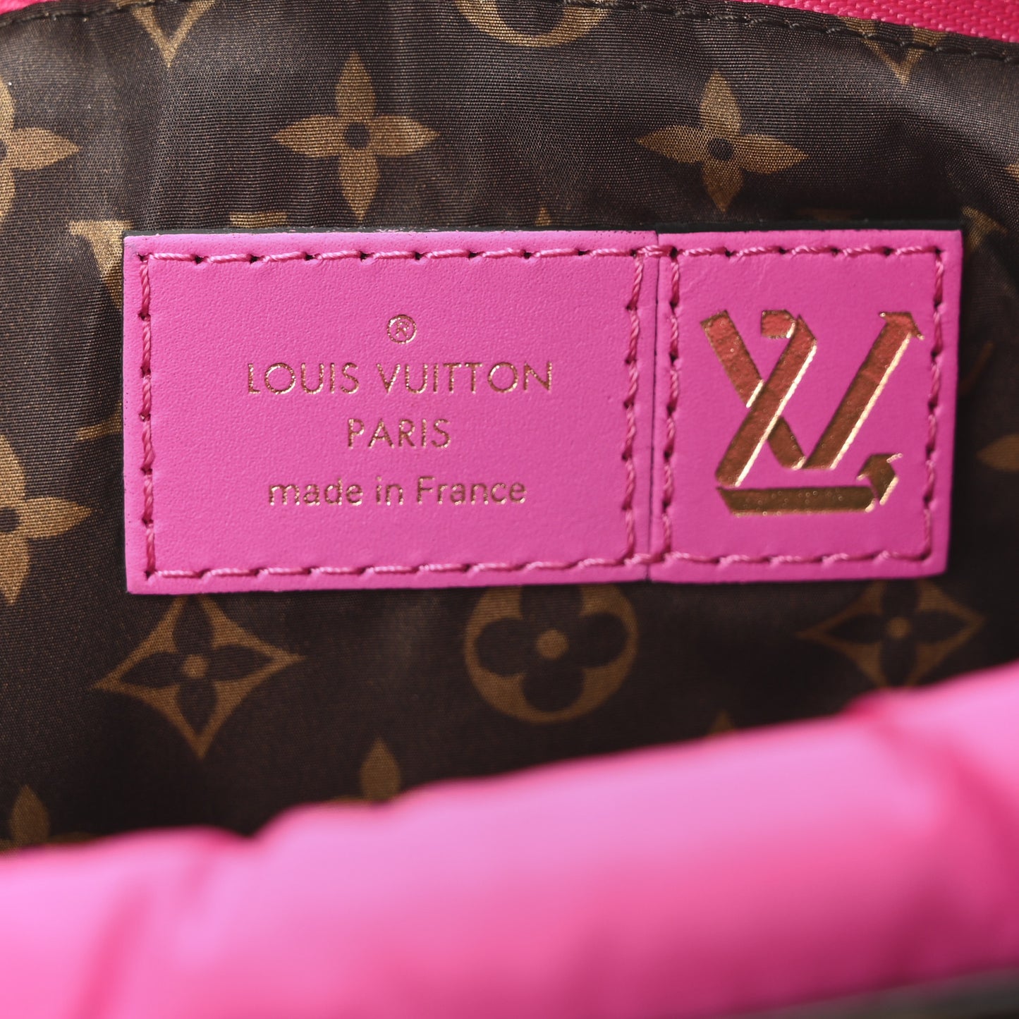 Econyl Monogram Pillow Maxi Multi Pochette Accessories Black Fuchsia