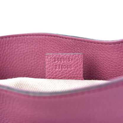 Gucci Pebbled Calfskin Medium Soho Chain Shoulder Bag Peonia Flower 6 of 15