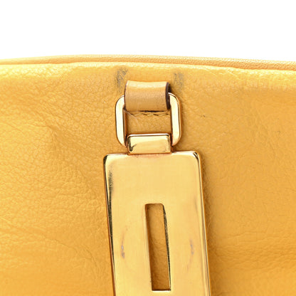 Prada Vitello Daino Cleo Shoulder Bag Yellow 18 of 23