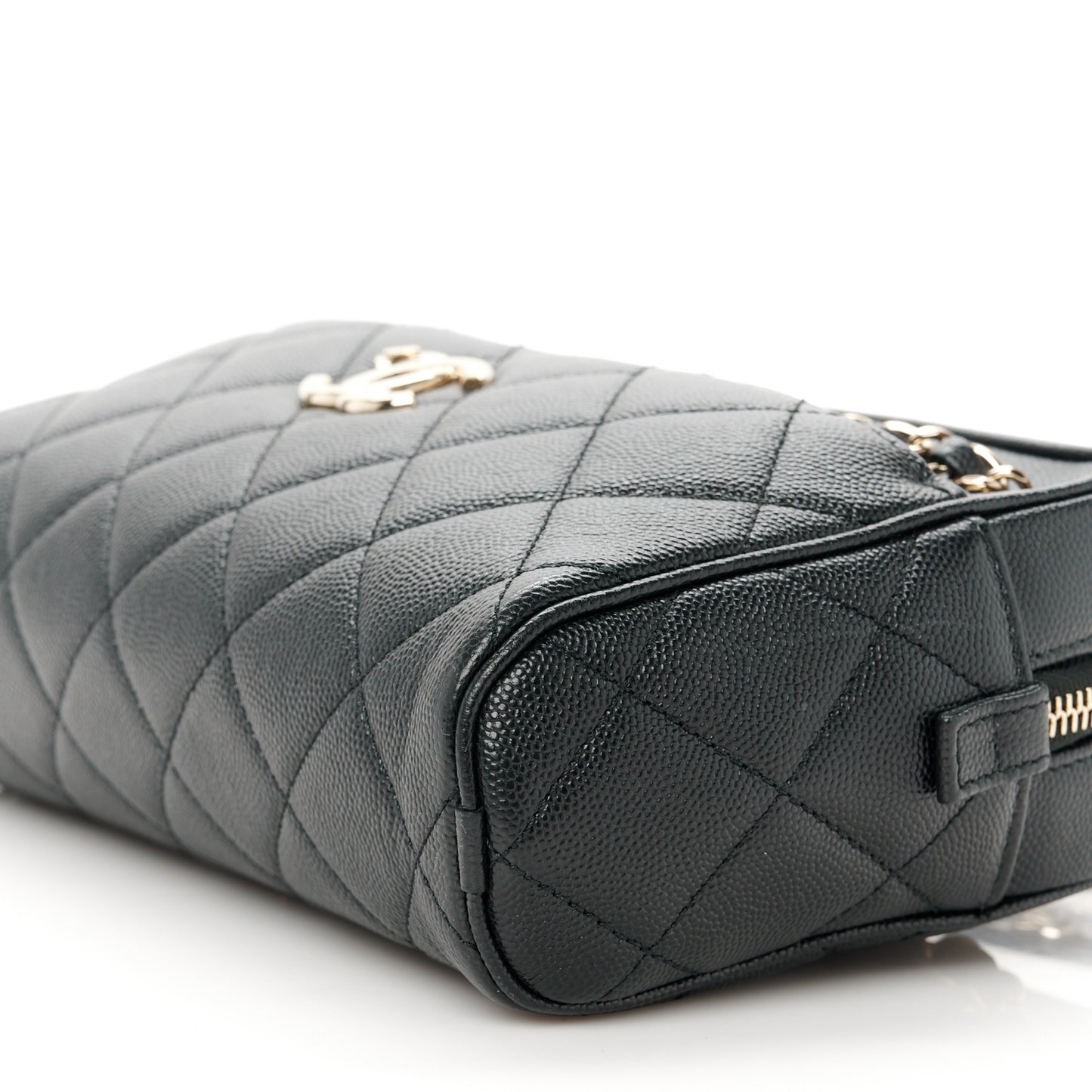 Caviar Quilted Small In & Out Camera Case Black