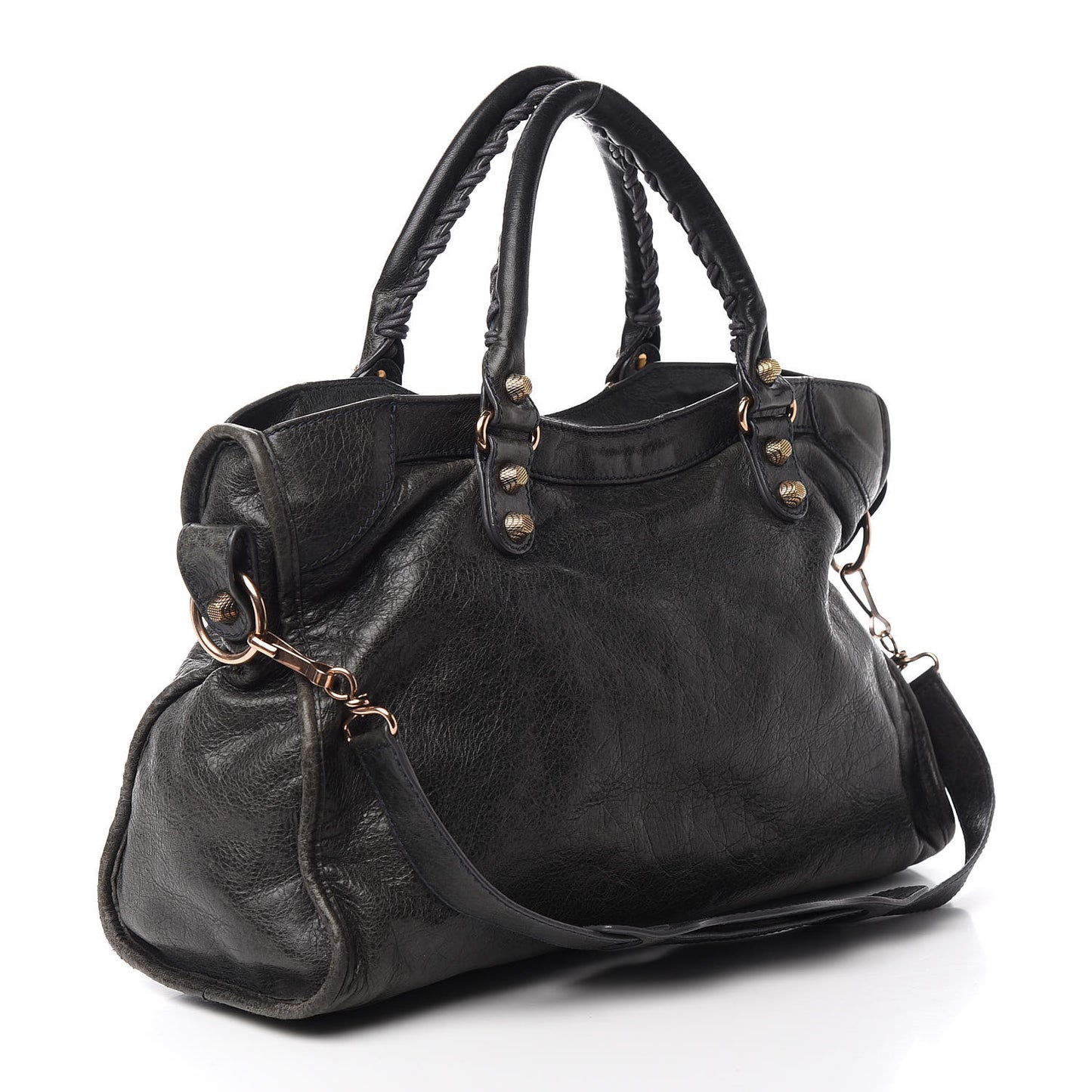 Agneau Giant 12 Rose Gold Hardware City Anthracite