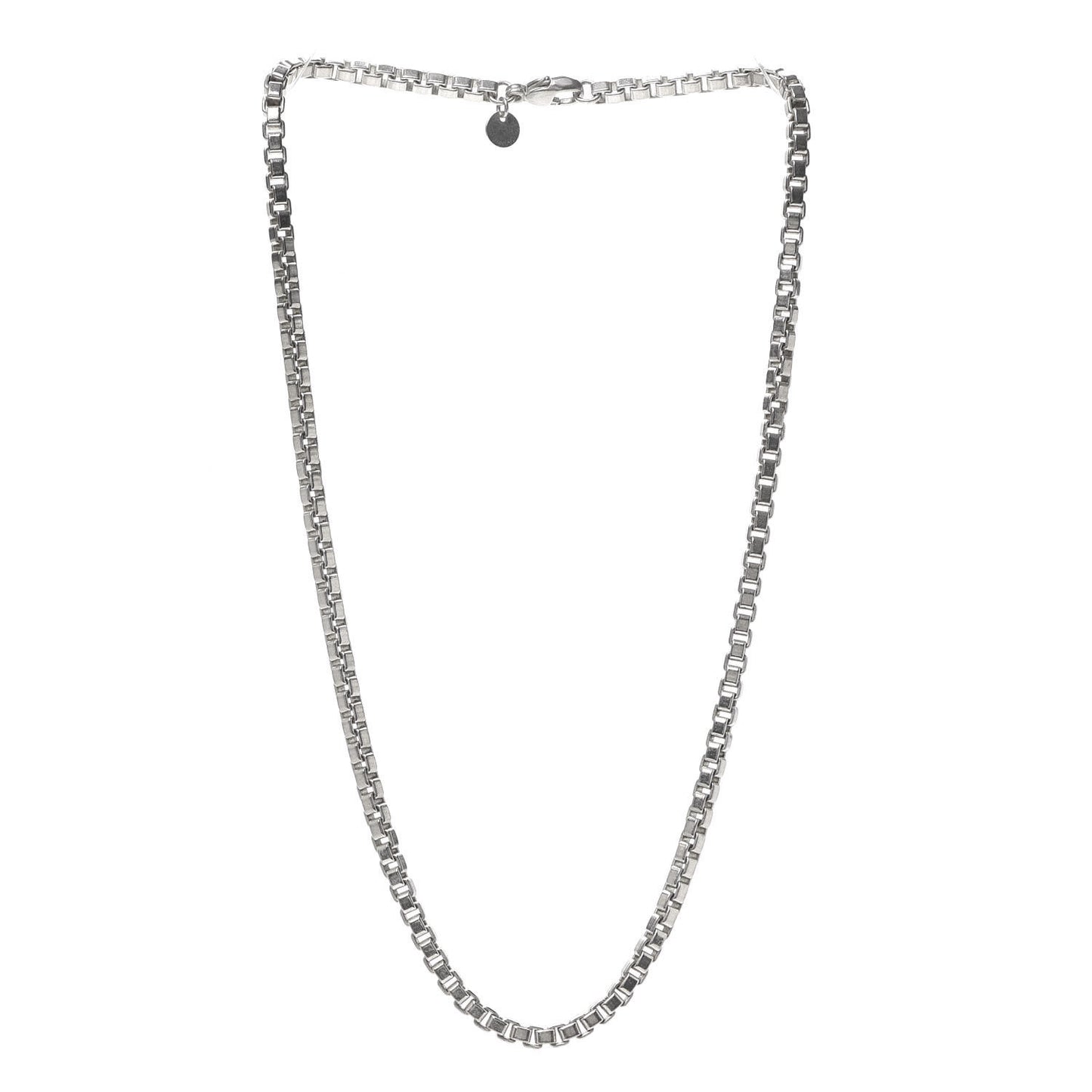 Sterling Silver 4mm Venetian Link Necklace