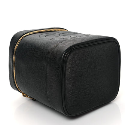 Chanel Caviar Vanity Cosmetic Case Black 4 of 11