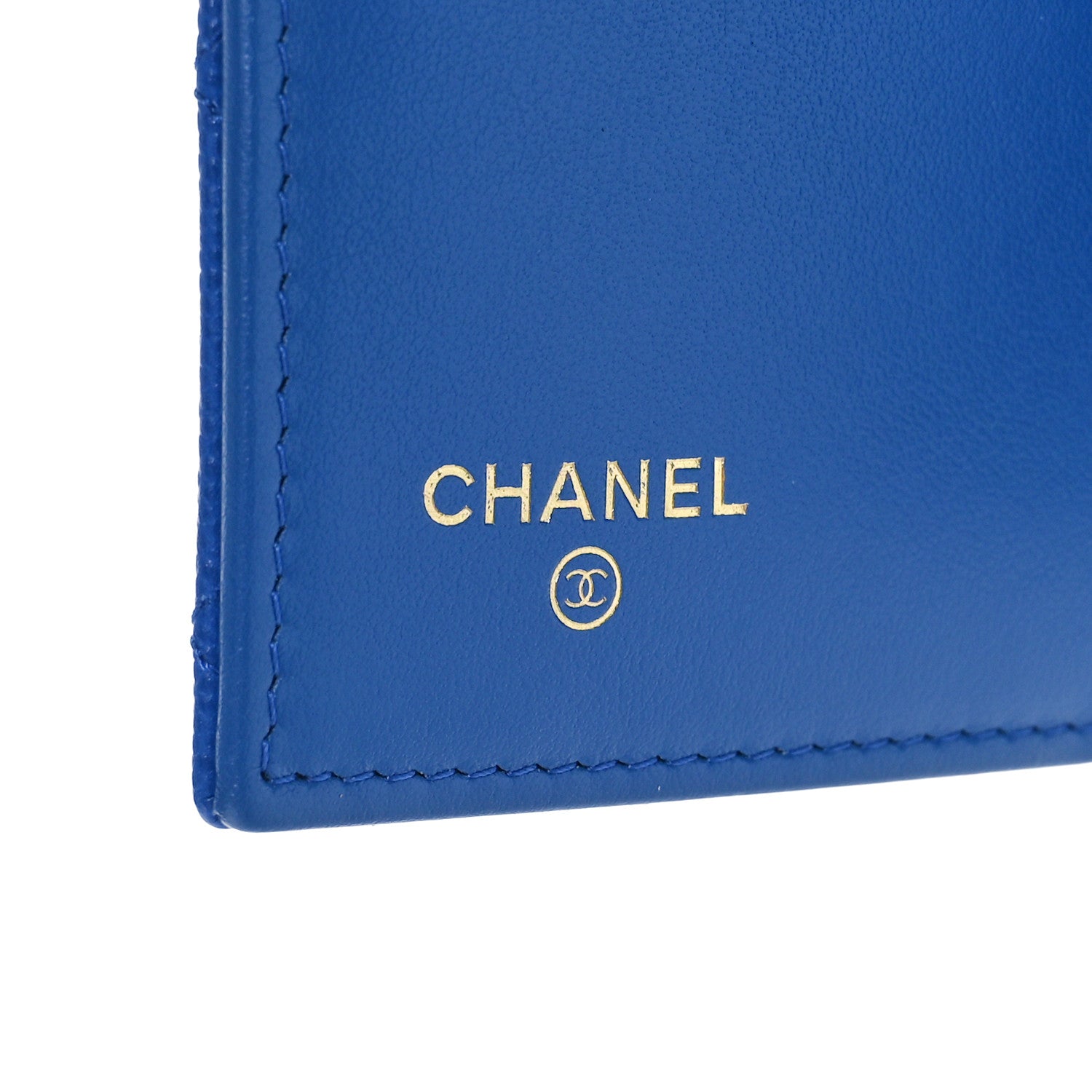 Chanel Caviar Quilted Medium Flap Wallet Blue 6 of 10