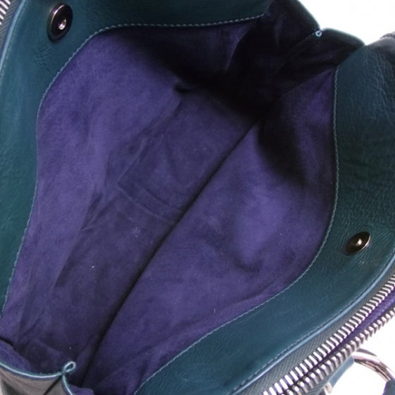 Leather BlakeTote Peacock Blue