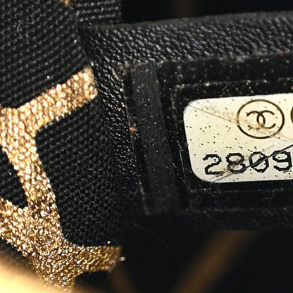 Chanel Metallic Lambskin CC Kheops Pyramid Bag Gold Black 7 of 9