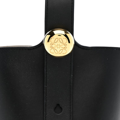 Loewe Soft Grained Calfskin Mini Pebble Bucket Bag Black 7 of 13