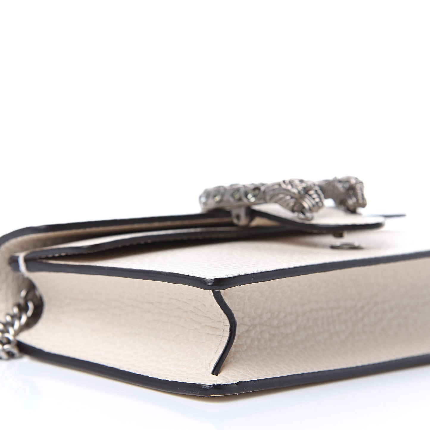 Dollar Calfskin Crystal Super Mini Dionysus Shoulder Bag Mystic White Black Diamond