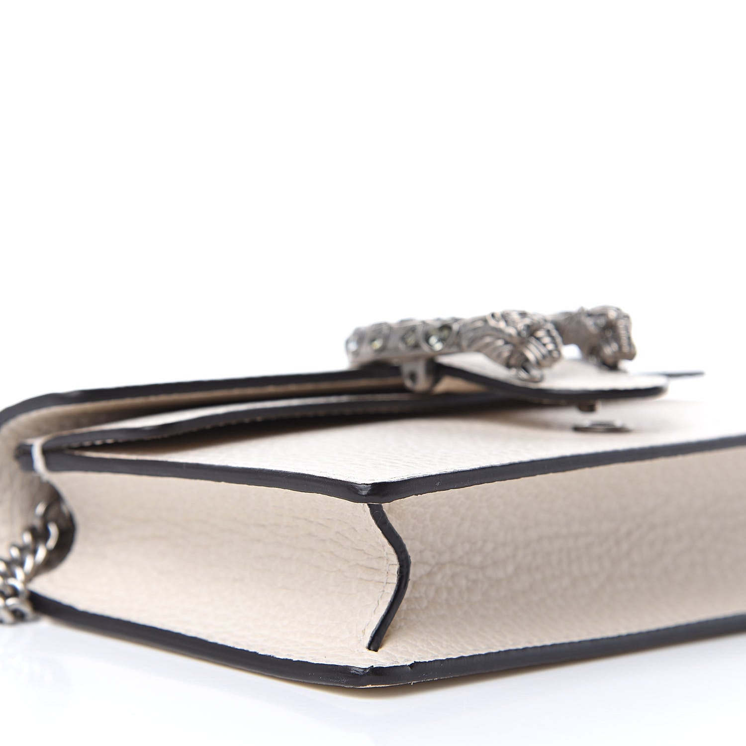 Gucci Dollar Calfskin Crystal Super Mini Dionysus Shoulder Bag Mystic White Black Diamond 7 of 12