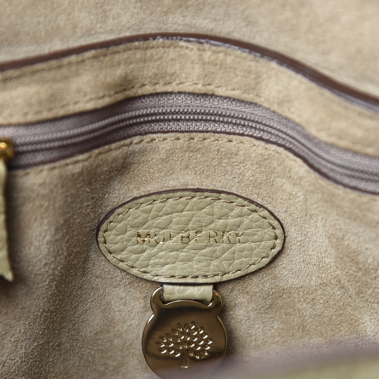 Mulberry Shrunken Calfskin Small Bayswater Beige 8 of 11