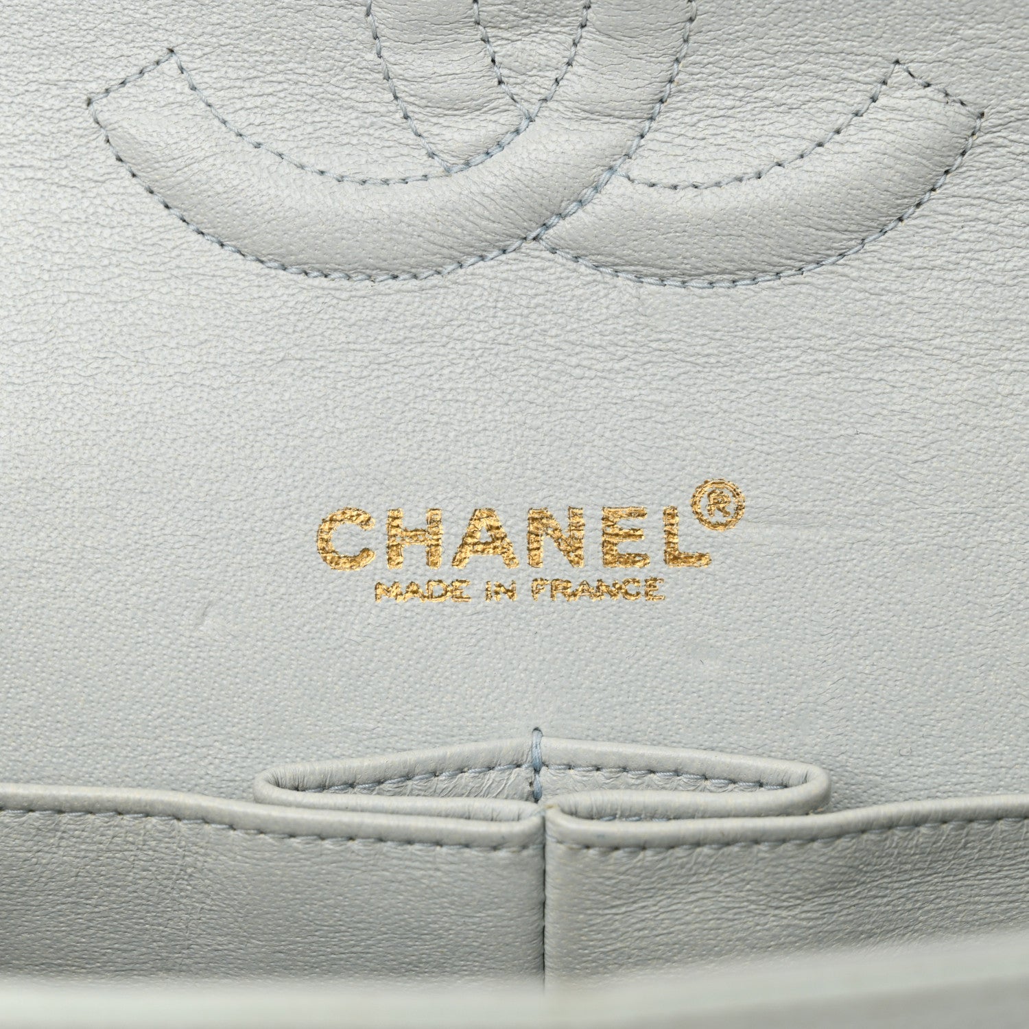 Chanel Caviar Quilted Medium Double Flap Light Blue 6 of 18