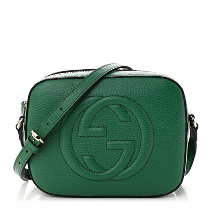 Gucci Pebbled Calfskin Small Soho Disco Bag Emerald Green 1 of 10