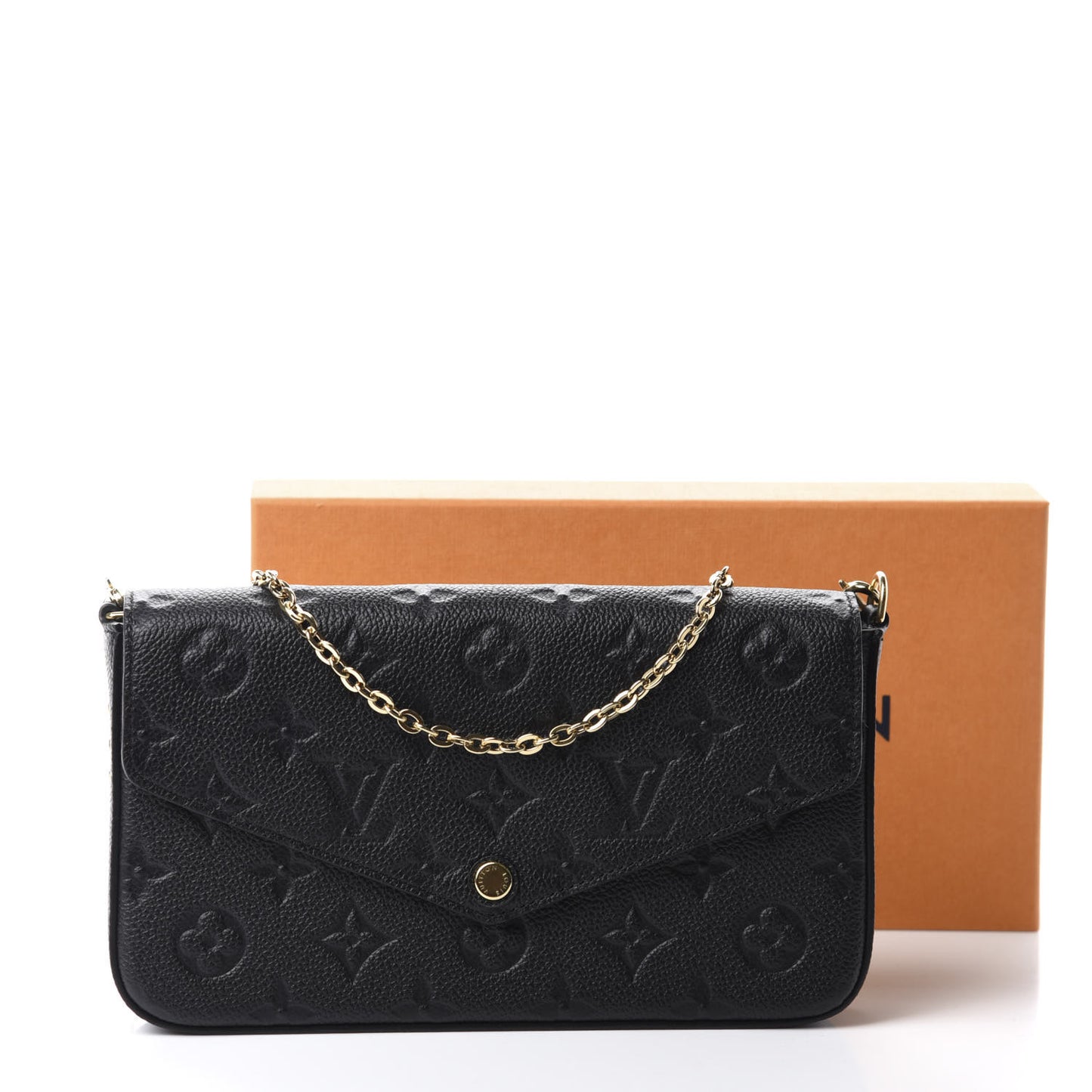 Empreinte Pochette Felicie Chain Wallet Black