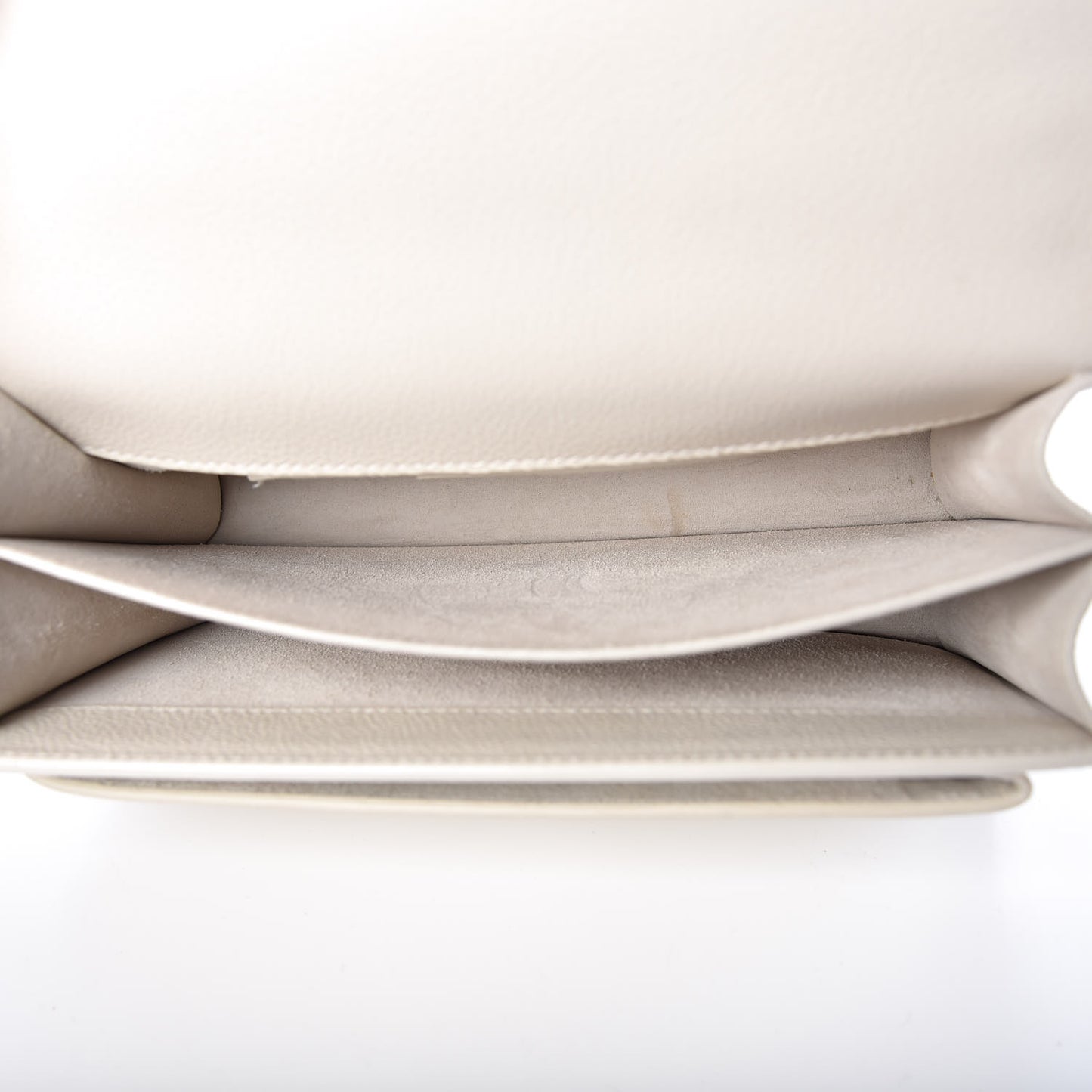 Calfskin Medium Monogram Sunset Dove White